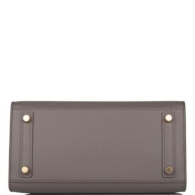 HERMES Birkin 25cm Etain Epsom Sellier Gold Hardware - Image 3