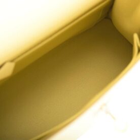 HERMES Kelly 25cm Bag Yellow Epsom Leather Gold Hardware - Image 4