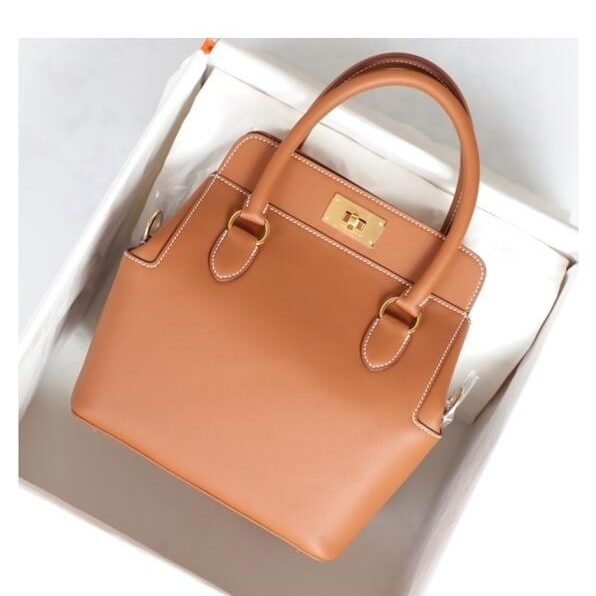 HERMES Tool Box 20 Gold Swift Leather Gold Hardware - Nadine